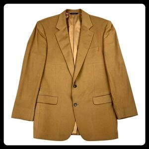 Brooks Brothers‎ 100% Cashmere Blazer Jacket 42L Brown Loro Piana 1818 Madison
